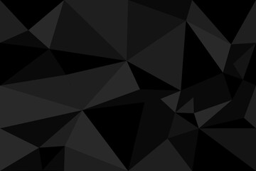 Black low poly business background