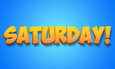 Days of the week. Monday, Tuesday, Wednesday, Thursday, Friday, Saturday and Sunday