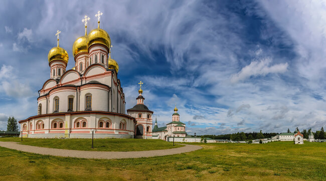 Assumption Cathedral. Valdai Iversky Bogoroditsky Svyatoozersky Monastery is an Orthodox monastery .