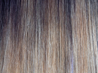 Gradient color on the hair. Colored staining of the hair