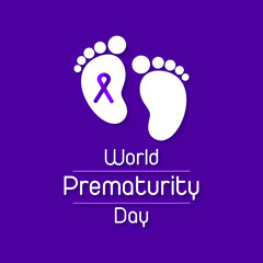 Vector illustration on the theme of World Prematurity day observed each year on November 17th across the globe.