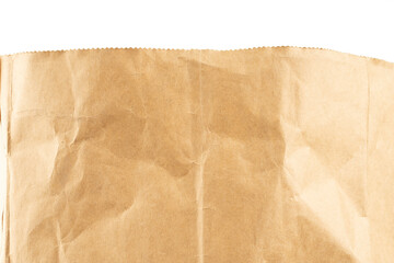 Craft paper.  Crumpled brown cardboard paper texture. Old Crumpled recycled paper texture, color beige. Brown background