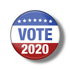 Vote 2020 Badge For Elections In USA stock