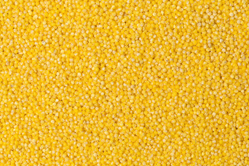 Millet groats isolated on white