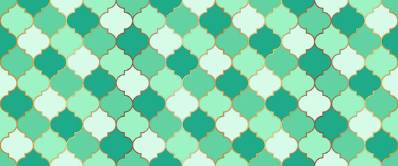 Seamless Moroccan Texture Persian Mosque Window Grid. Eid Mubarak Islamic 