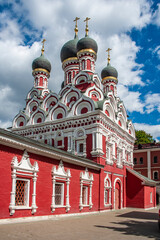 The Church of St. George was built in the Moscow patterned style of the mid-17th century. It serves as the seat of the Solovetsky Monastery, located on the islands in the White Sea.    
