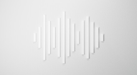 3d rendering for sound wave background abstract.