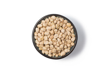 Chick pea isolated on white in studio