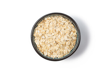 Oat porridge flakes at studio