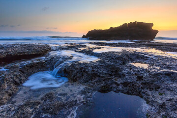 sunset over the sea