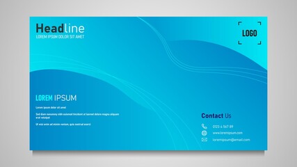 Minimalist business card design. Modern color gradient. Eps 10 vector