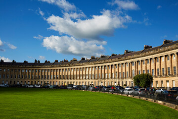 Obraz premium Architecture of the famous Royal Crescent in Royal Bath Spa