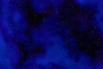 colorful stars nebula with cloud texture and background
