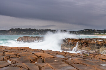 Before the Rain Coastal Sunrise Seascape from Rocky Headland