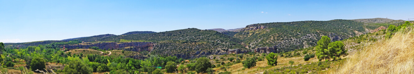 Obraz premium Nuevalos, paisaje de la provincia de Zaragoza, Zaragoza, Aragón, España, Europa 