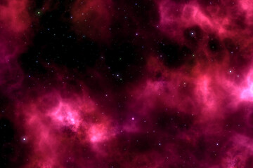 colorful stars nebula with cloud texture and background