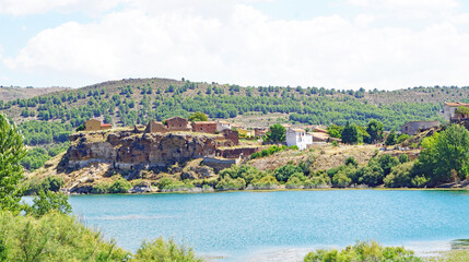 Obraz premium Nuevalos, paisaje de la provincia de Zaragoza, Zaragoza, Aragón, España, Europa 