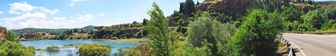 Fototapeta na wymiar Nuevalos, paisaje de la provincia de Zaragoza, Zaragoza, Aragón, España, Europa 