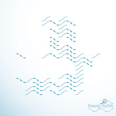 Vector cybernetic background, chaotic abstract lines illustration.