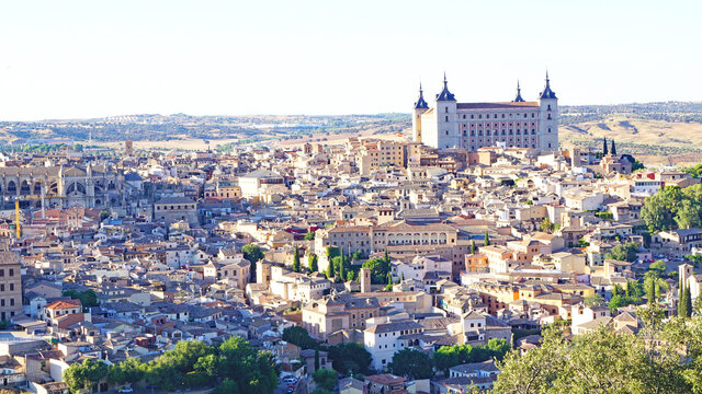 Vista de Toledo, Castilla La Mancha, España, Europa
