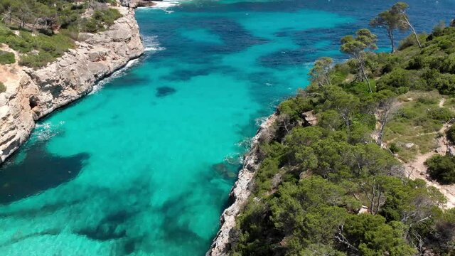 Calo des Moro, Santanyi, Mallorca, Balearic Islands, Spain