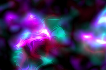 Fototapeta na wymiar Electrical discharges. Abstract plasma discharge as a background. Psychedelic color image. Abstract bright plasma’s texture on black background.M