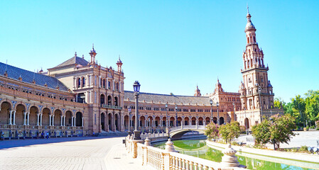 Obraz premium Vista de Sevilla, Andalucía, España, Europa 