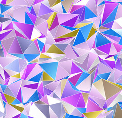 3d Triangles, abstract  background. Design wallpaper.