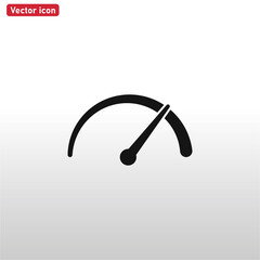 Speedometer icon vector . Speed sign