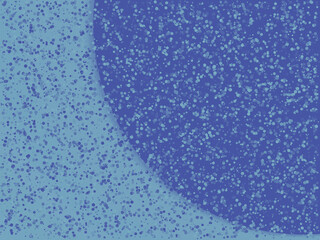 dots and circles cutting foliage with abstract art