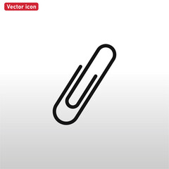 Obraz premium Paper clip icon vector eps 10