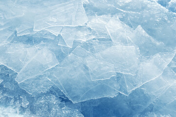 Obraz premium blue ice texture background