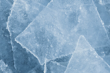 Obraz premium blue ice texture background