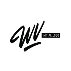 Fototapeta premium Initial WV Letter Logo With Creative Modern Business Typography Vector Template. Creative Letter WV Logo Vector.