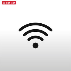 Wifi icon vector . Wireless sign