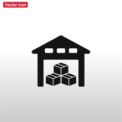 Warehouse icon vector eps 10