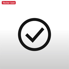 Check icon vector . Check mark sign