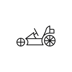 Fototapeta na wymiar Kart racing icon. Karting symbol modern, simple, vector, icon for website design, mobile app, ui. Vector Illustration