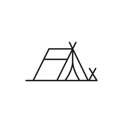 Camping icon. Tent symbol modern, simple, vector, icon for website design, mobile app, ui. Vector Illustration