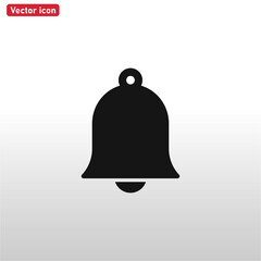 Notification icon vector . Bell sign