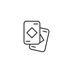 Tarot cards icon. Vector Illustration