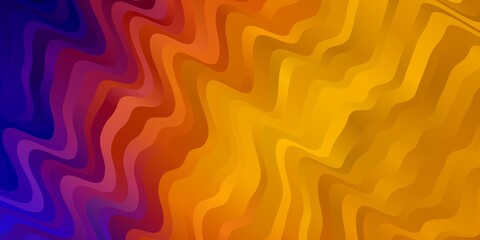 Light Blue, Red vector pattern with wry lines. Colorful illustration, which consists of curves. Best design for your ad, poster, banner.