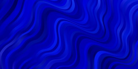 Light BLUE vector texture with circular arc. Brand new colorful illustration with bent lines. Template for your UI design.