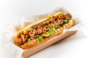 hot dog in the box