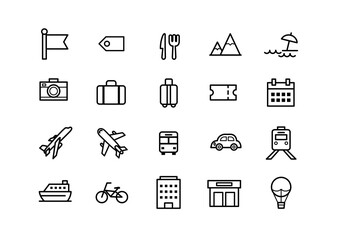 旅行アイコン素材