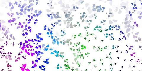 Light multicolor vector background with random forms.
