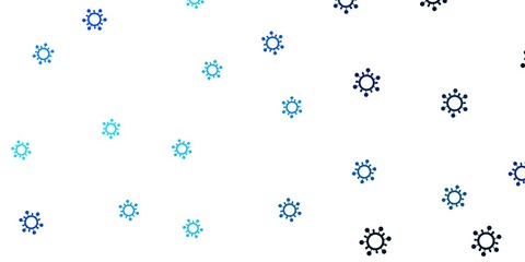 Light blue vector template with flu signs.