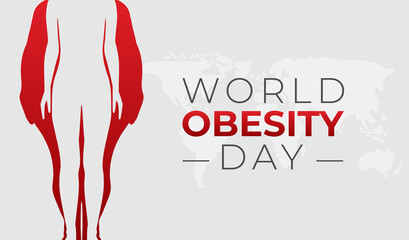 World Obesity Day Background Illustration Banner