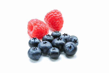 soft fruit group isolated on white background