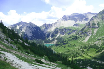 Obraz premium Soiernspitze and lakes, kruen, bavaria